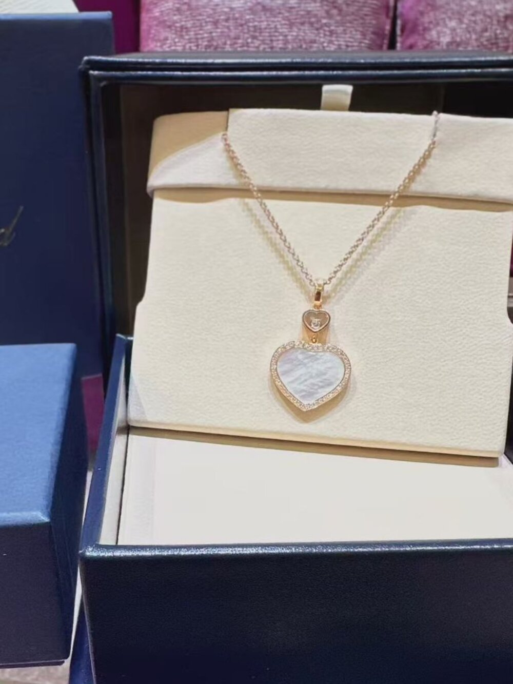 Chopard Happy Hearts Mother-of-Pearl Necklace